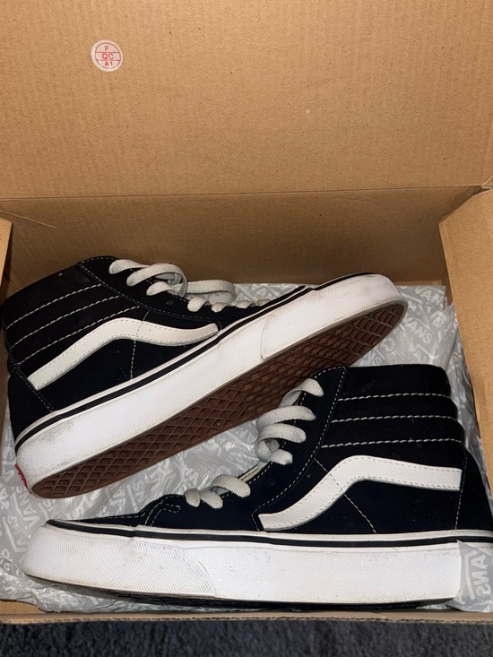 Vans Shoes - Vans Black & White Sk8-Hi High-Top Sneakers